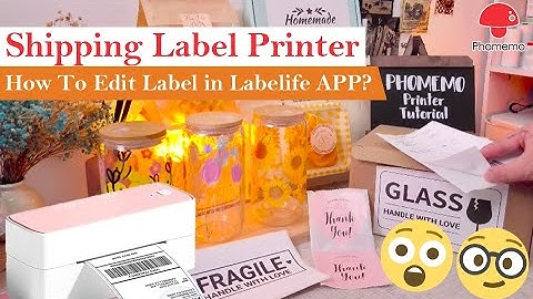 Phomemo Shipping Label Printer Tutorial🍄How to customize edit in Labelife?Shipping Label Printer 241