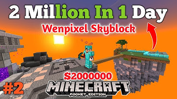 2 Million In 1 Day In Wenpixel Skyblock || Hypixel Server