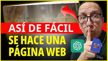 🚀COMO HACER UNA PÁGINA WEB SUPER FÁCIL CON GOOGLE SITES MÁS CHAT GPT