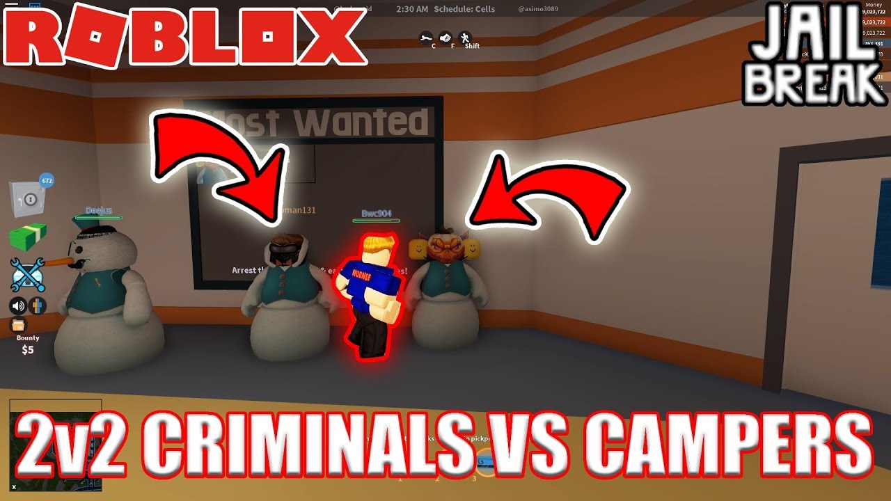 Camper Cop Vs Raging Criminal Roblox Jailbreak Youtube - camping cops roblox jailbreak