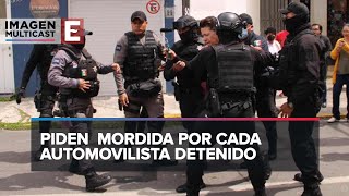 Policías municipales de Toluca ponen multas por cualquier pretexto