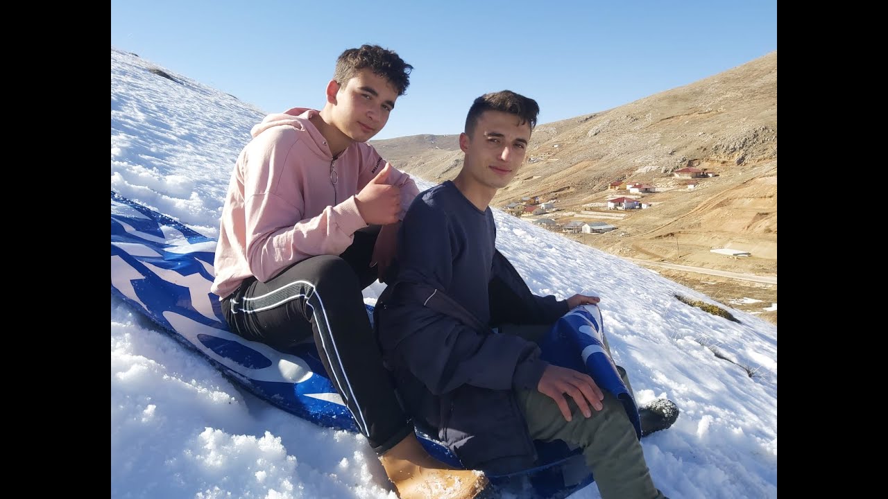 Söbücede bir gün kar keyfi