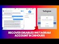 How I Got My DISABLED INSTAGRAM ACCOUNT Back in 24Hrs After I Spoke With A Facebook Live Agent
