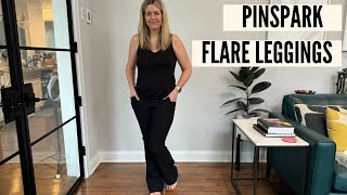 Pinspark Women's Flared Yoga Pants Try-On Demo