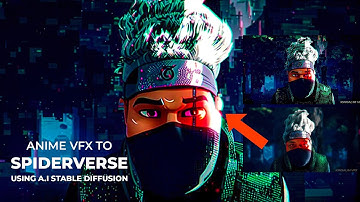 SpiderVerse! Art Style! Stable Diffusion 1.5 Automatic1111 | After effects and blender VFX to A.I