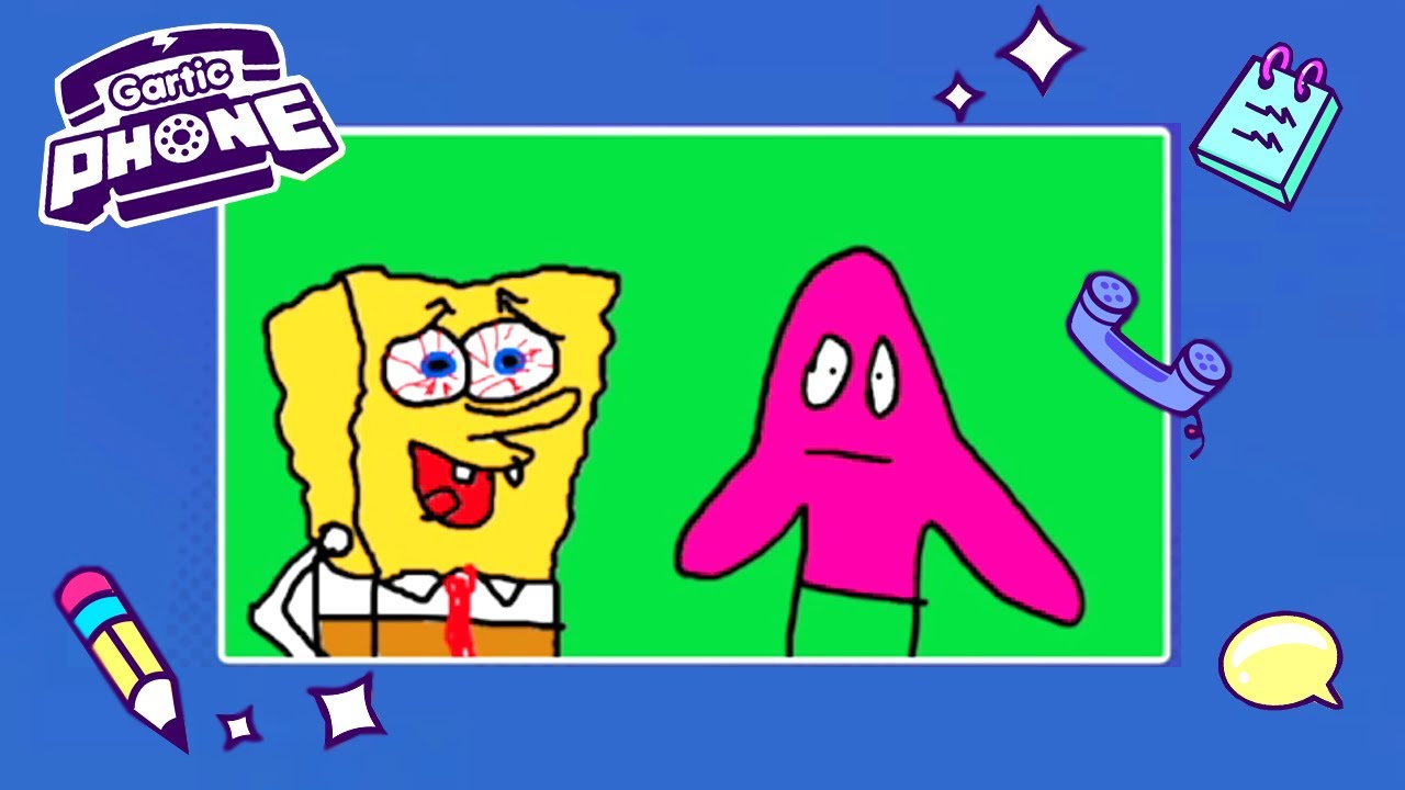 Juego Gartic Phone con streamers perturbados y termina mal