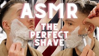 The Perfect Double Edge Safety Razor Shave ASMR In A Barbershop