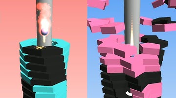 Helix Stack Jump ​- All Levels Gameplay Android,ios (Levels 16-17)