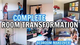 COMPLETE BEDROOM TRANSFORMATION | CLEAN WITH ME &amp; ROOM MAKEOVER | CLEANING MOTIVATION| ALEAH MARTINS
