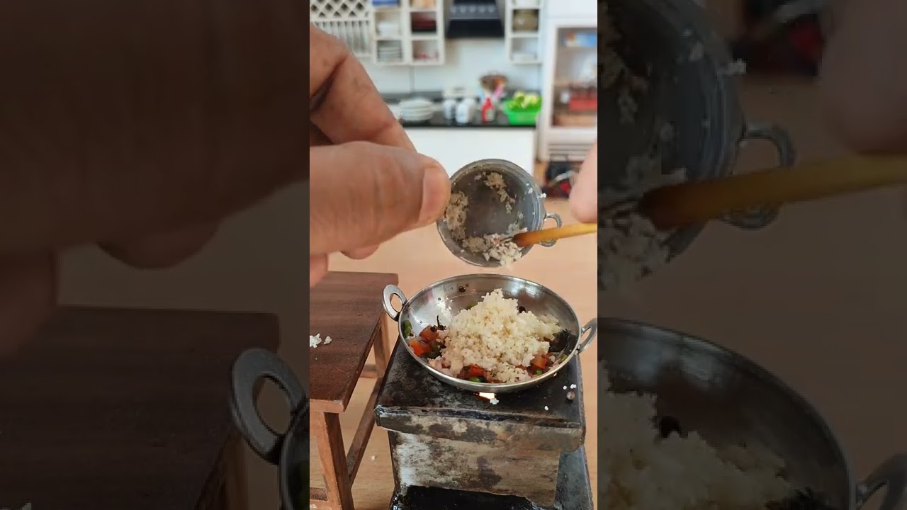 Miniature Rava Upma | Sooji ka Upma mini Kitchen 
