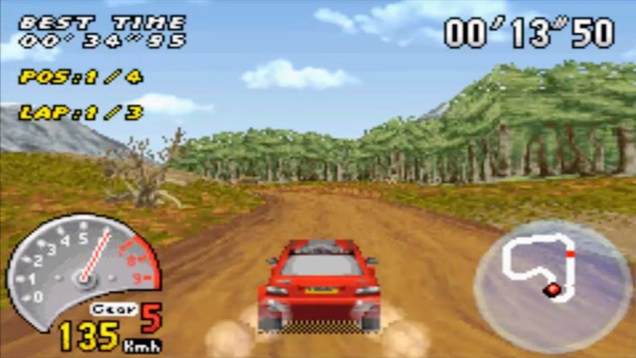 V-Rally 3 (Gameboy Advance Gameplay)