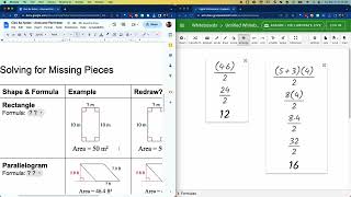 Geo 8a Notes - Intro to Area