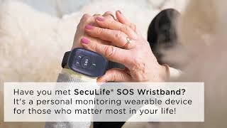 SecuLife® SOS Alert Wristband The GPS tracked  Life Line