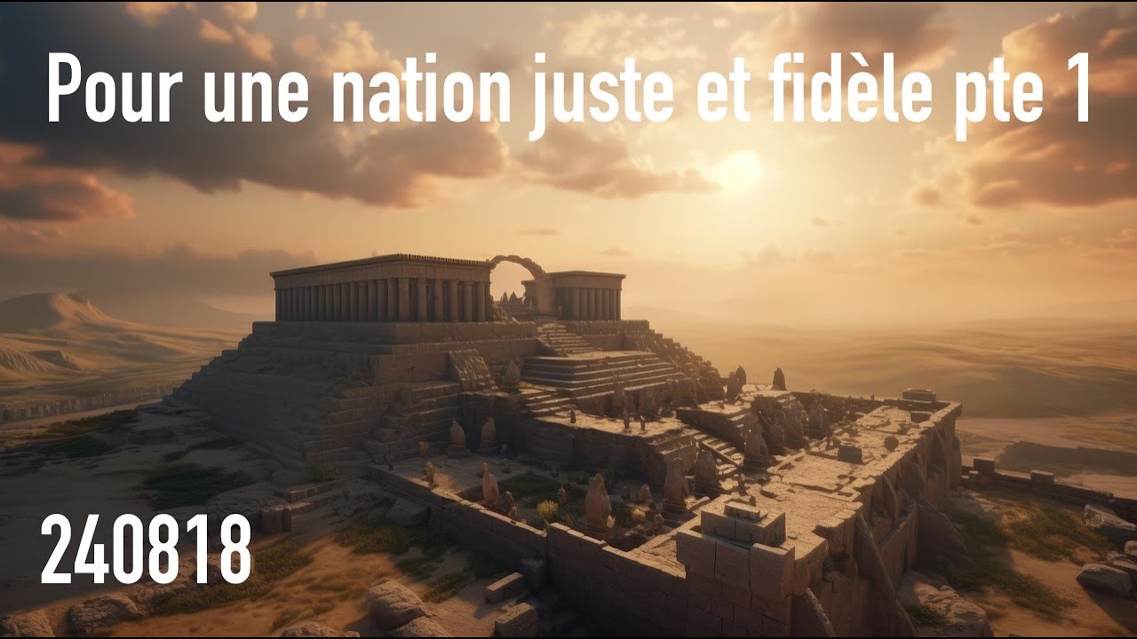 240818 - POUR UNE NATION JUSTE ET FIDÈLE PTE 1 - YouTube