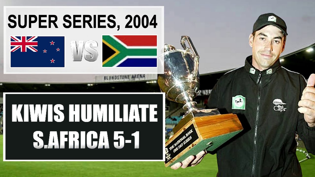 ⁣New Zealand Humiliate South Africa 5-1! | Fleming, Papps & Oram Shine | ODI Series Recap 2004