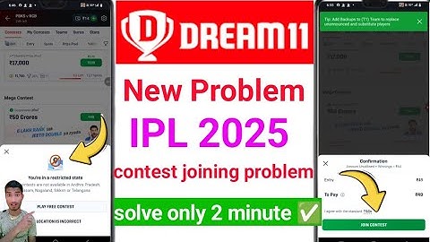 dream11 ipl 2025 location problem | oh you
