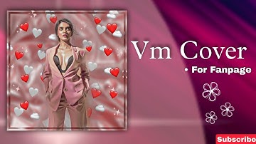 Vm Cover Tutorial ❤️🌿#fanpageedit #pranalirathod #vmcover ~ Best Vm Cover Idea 🧡
