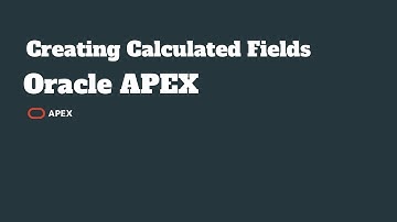 Oracle APEX -  Calculation value in APEX form