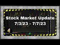 Stock Market Update  7/3/23 - 7/7/23 AMD, NVDA, TSLA, JPM