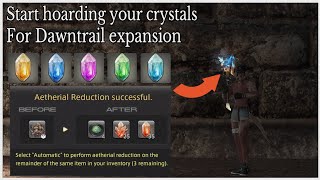 How to farm crystals and clusters for dawntrail crafting