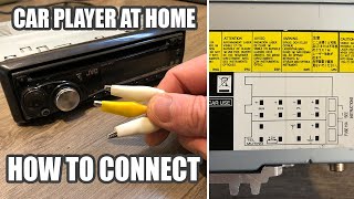 π‘ DIY Connect Your Car Player at Home - No Battery Needed! Check Out the JVC Car CD Player Hack