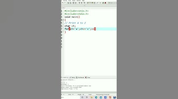 print A to Z letters  | c programs for practice  | ms coder