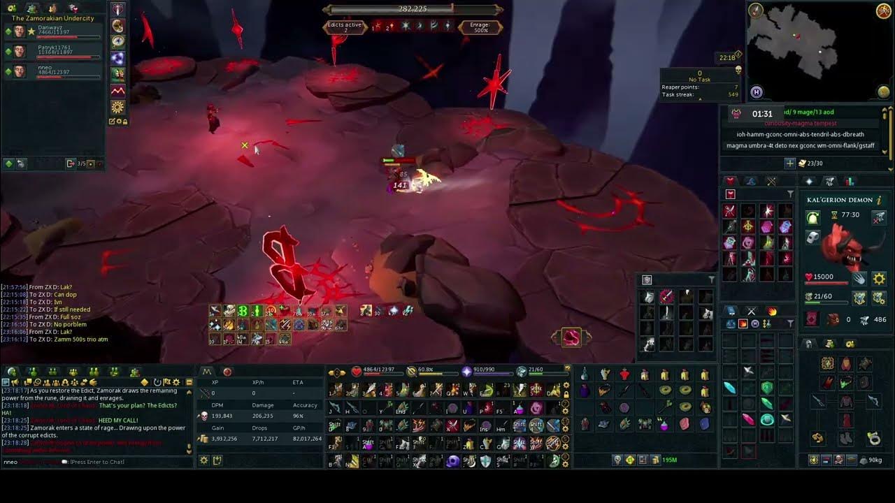 rs3 zamorak 500 5.40 trio with danwayz and patryk11761 YouTube