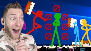 IS HE INVINCIBLE?!?! Reacting to "Animation vs Minecraft Ep.34 The Prank" by Alan Becker