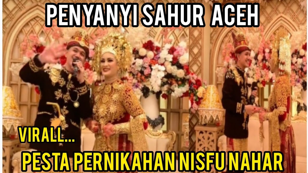 viral..acara pesta pernikahan nisfu nahar penyanyi sahur Aceh