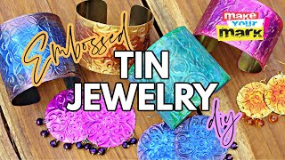 Embossed Tin Jewelry DIY
