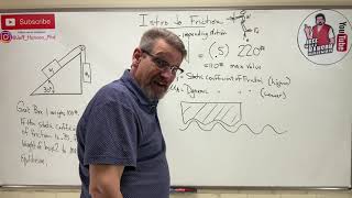 Statics: Lesson 62 - Friction is Fun, Box on an Incline