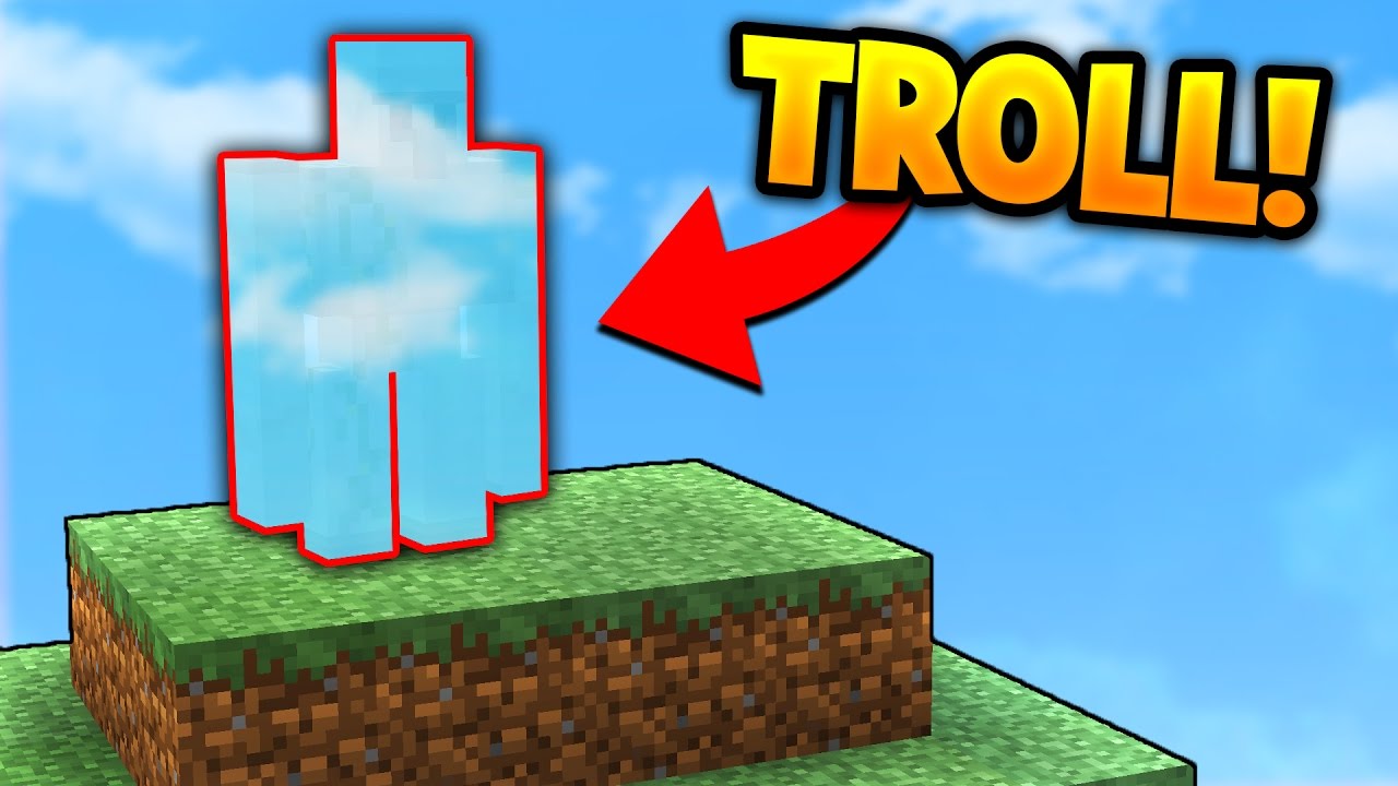 BEST MINECRAFT BED WARS INVISIBLE TROLL! - YouTube