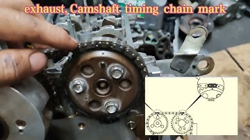 Toyota Avanza 1.3 Engine Timing Chain marks repairs