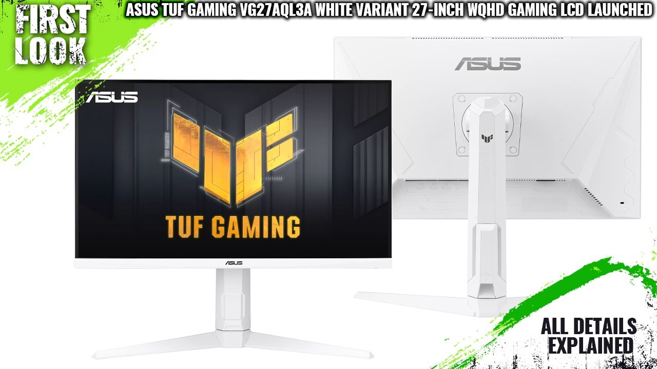 ASUS TUF Gaming VG27AQL3A White Variant 27-inch WQHD Gaming LCD