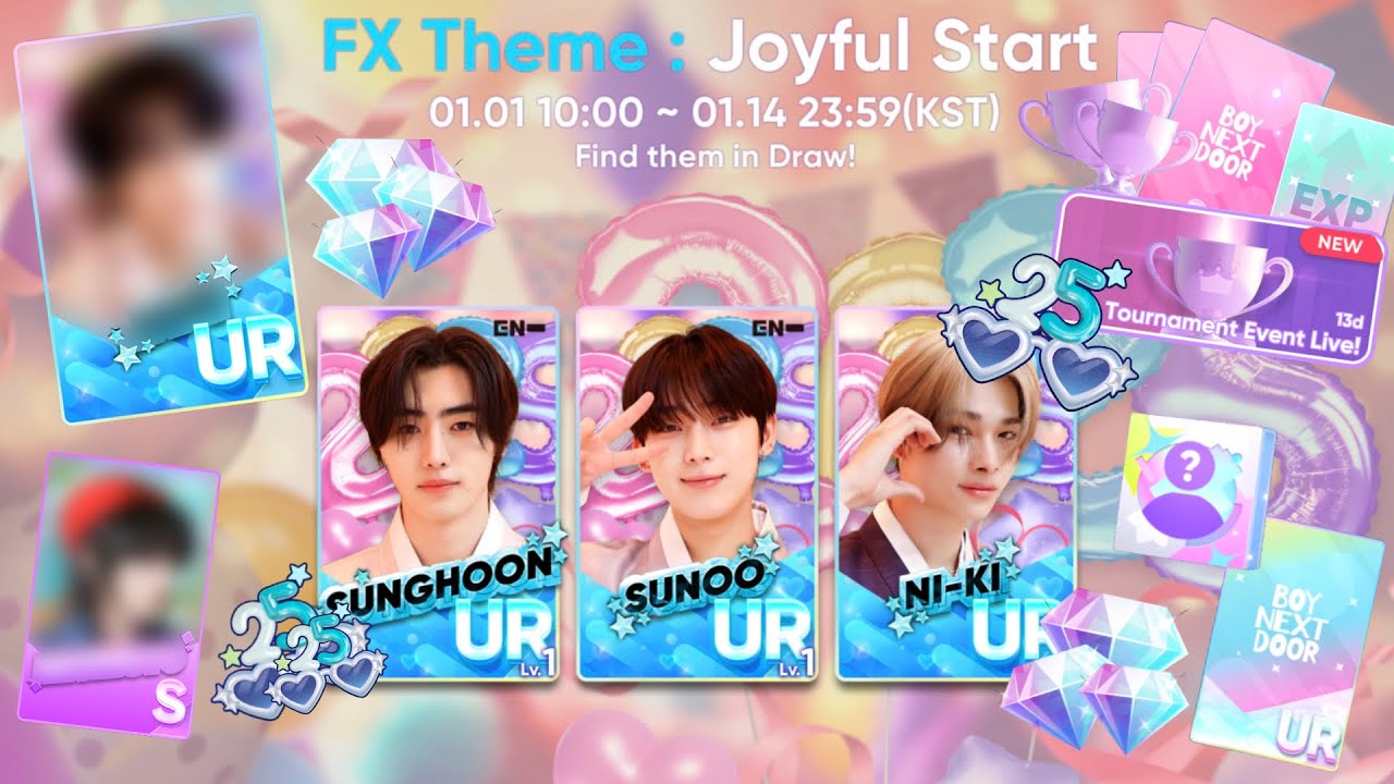 [rhythm hive] joyful start vol. 1 🎉 + tournament event rewards 🏆