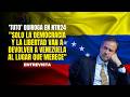 "Solo la democracia y la libertad van a devolver a Venezuela al lugar que merece": Tuto Quiroga