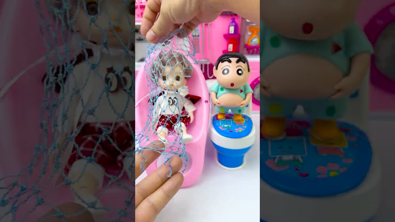 Shin Chan and friends Toy Fun ASMR#shorts #funny #toys #asmr #satisfying