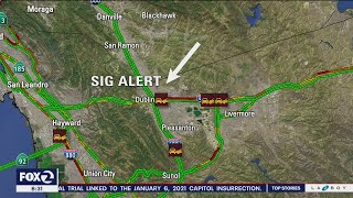 Fatal motorcycle accident in Dublin on I-580