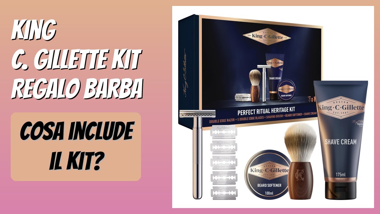 RECENSIONE (2026) : King C. Gillette Kit Regalo Barba. DETTAGLI