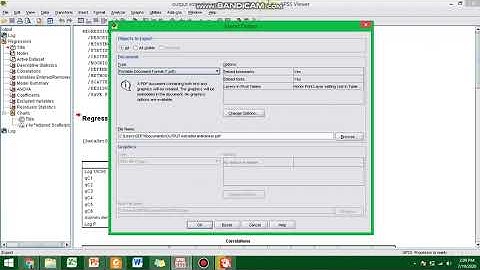 Tutorial Menyimpan hasil OUTPUT SPSS