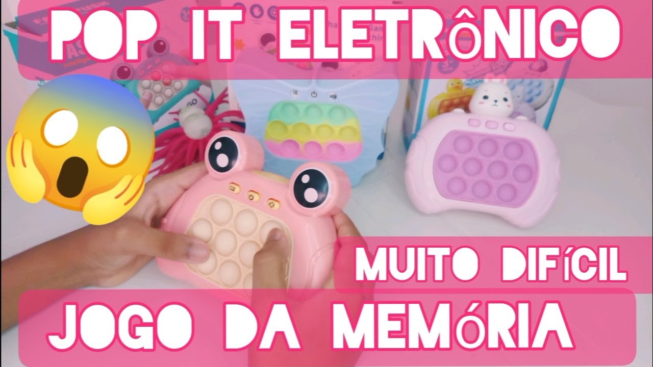 POP IT ELETRÔNICO GAME  JOGO DA MEMORIA O MAIS DIFICIL 