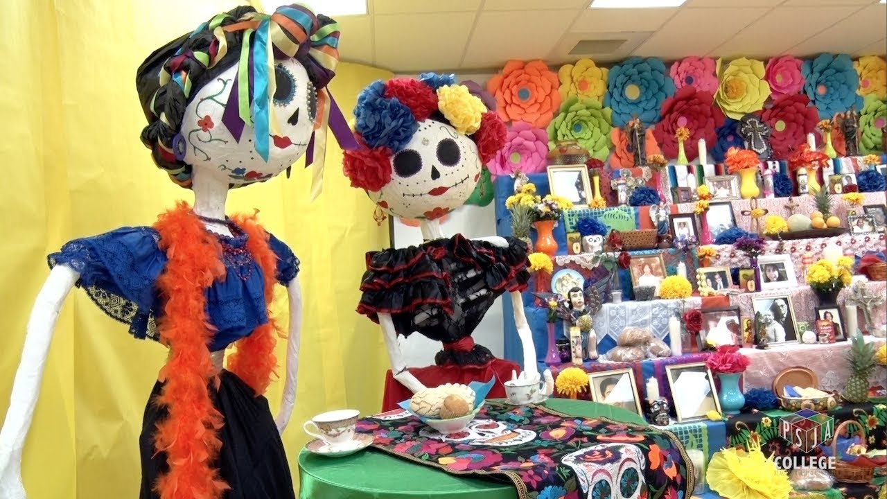 feliz dia de los muertos altar