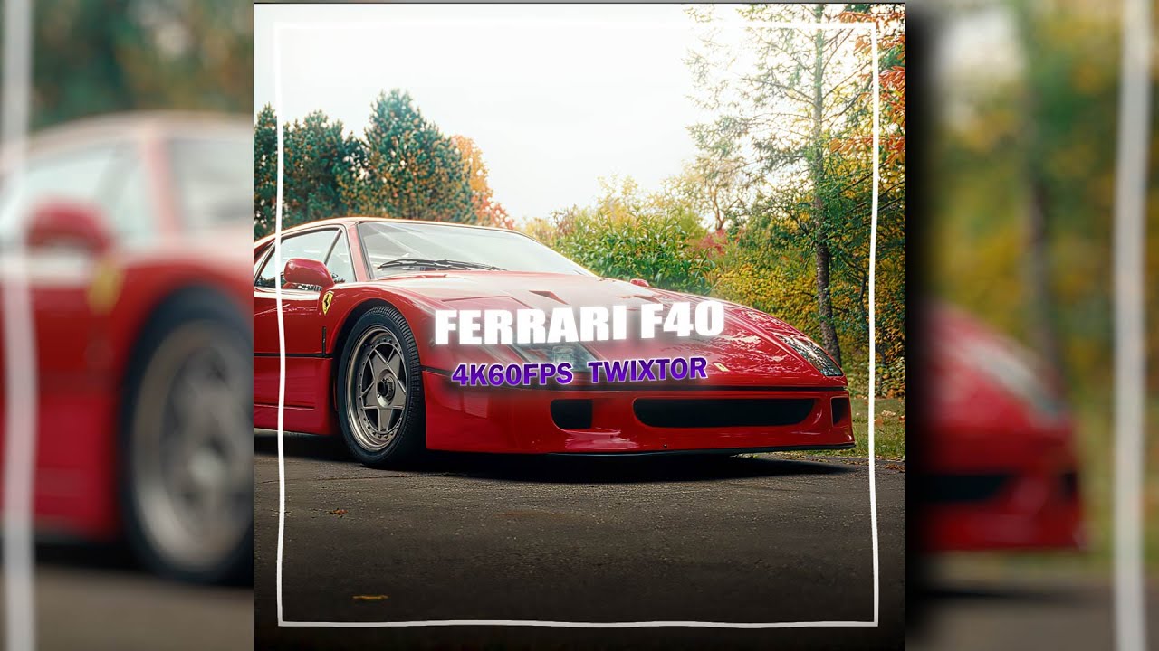FERRARI F40 SCENEPACK | CAR CLIPS | 4K | SCENESBYZERO