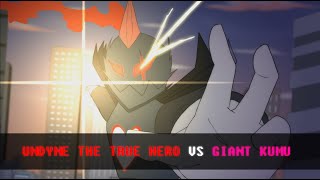 Undyne the True Hero VS Giant Kumu | Glitchtale Fight scenes (1/3)
