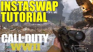 How To INSTASWAP on WW2! - World War 2 Instaswap Trickshot Tutorial (COD WWII)