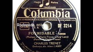 Watch Charles Trenet Formidable video