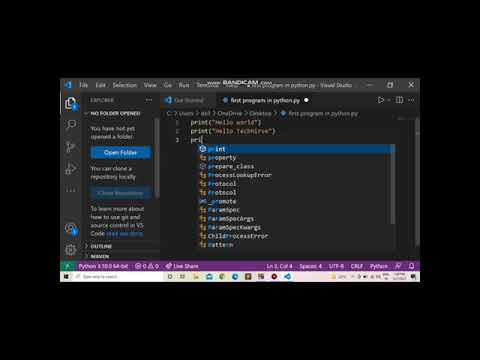 Hello World In Python|Python Program For Hello World|Print Hello World ...