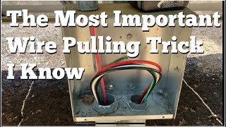 Wire pulling secrets: Getting Pull String thru Buried Conduit. 