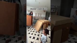 Nugget Couch Build #nugget #toddlerplayideas #toddlerplay #musthaves #momlife #toddlermomlife