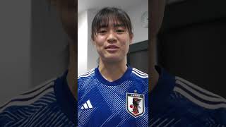 ⚽️#なでしこジャパン 初招集🇯🇵#石川璃音 選手に意気込みを聞きました🎙#みんななでしこ #nadeshiko #サッカー日本代表